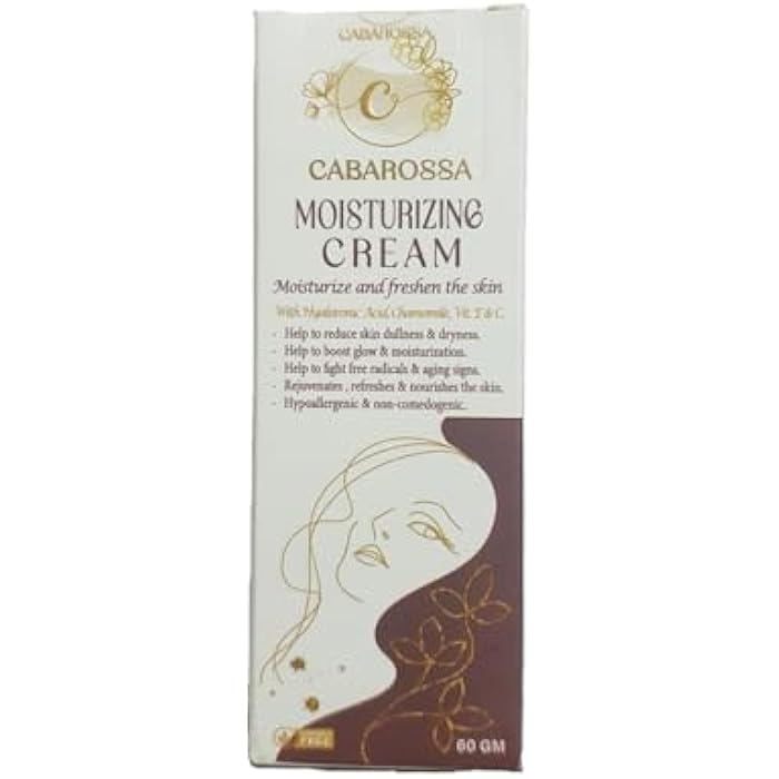 Cabarossa Moisturizing Cream – Deep Hydration & Brightening Face & Body Cream with Hyaluronic Acid, Chamomile, Vitamin C & E – Reduces Dryness, Dullness & Wrinkles – 60g - Image 2